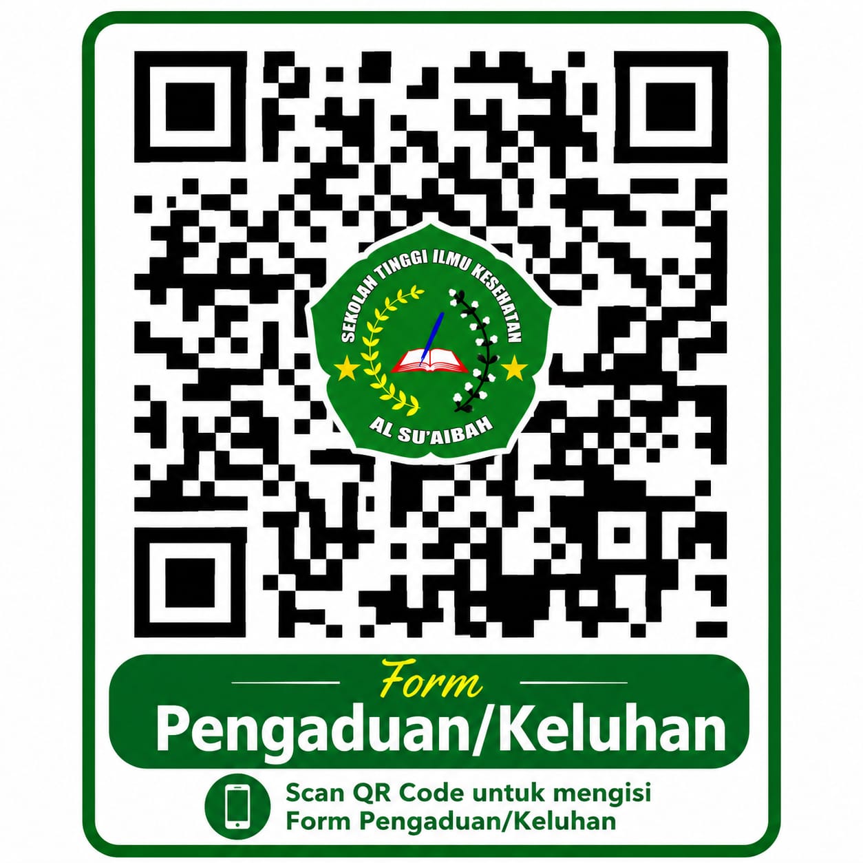 Infografis Layanan Pengaduan STIKES Al-Su'aibah